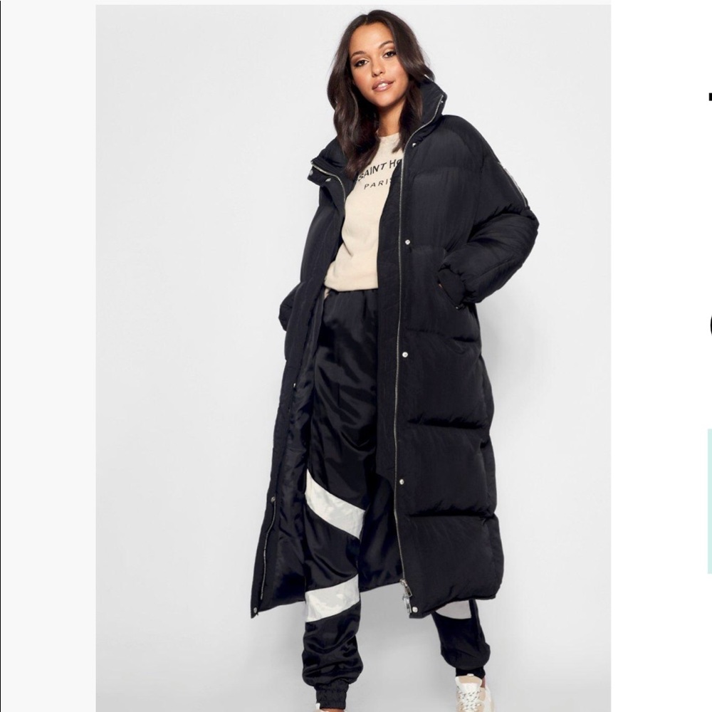 Tall Longline Padded Puffer Coat sz 6/small-med